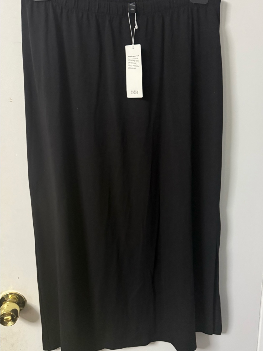 Eileen Fisher Black Maxi Pull-On Skirt